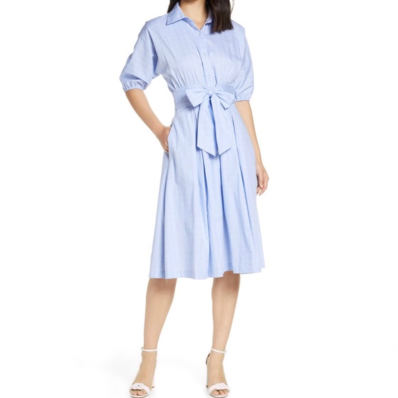 Eliza J Dresses & Skirts - Eliza J Short Sleeve Fit and Flare Shirt Dress